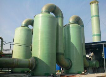 玻璃鋼脫硫塔在技術(shù)上的先進性及施工的注意事項 玻璃鋼脫硫塔